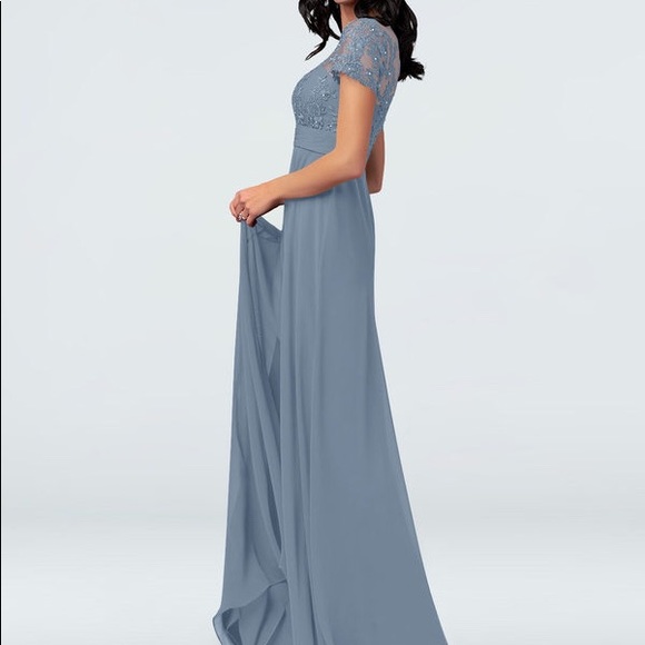 Dusty blue bridesmaid dress - Picture 3 of 5
